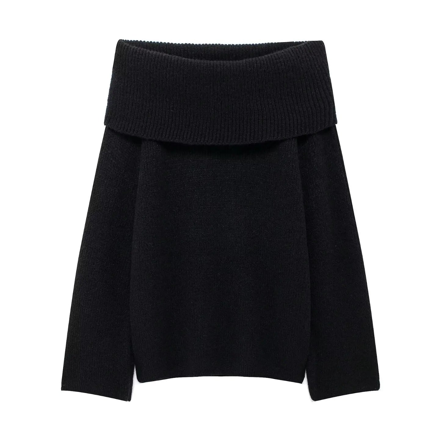 Retro Elegant Slash Sweater