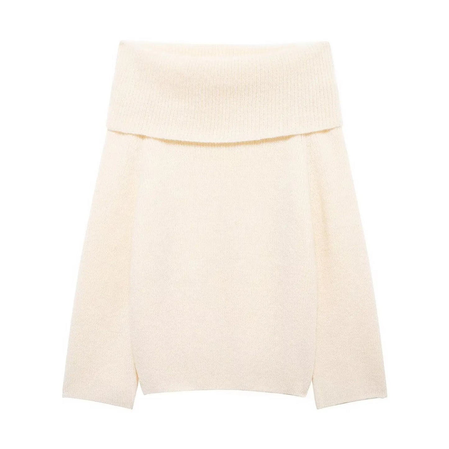 Retro Elegant Slash Sweater