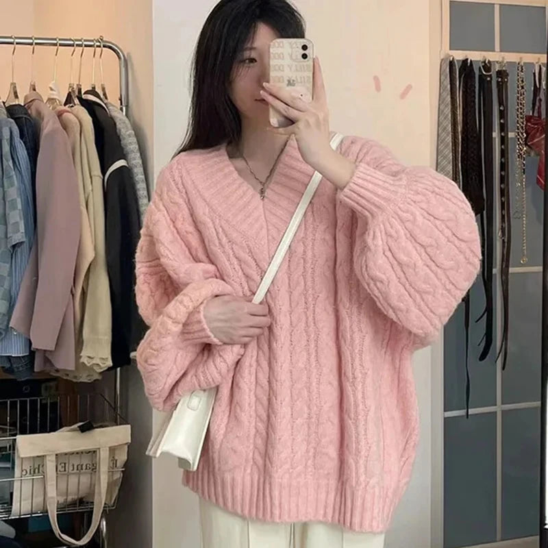Harajuku V-Neck Sweater