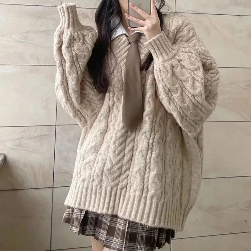 Harajuku V-Neck Sweater