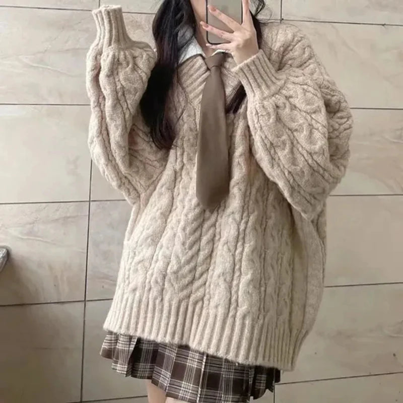 Harajuku V-Neck Sweater