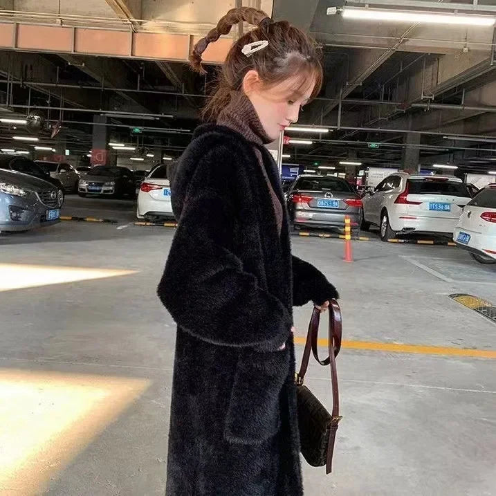 Long Velvet Cardigan