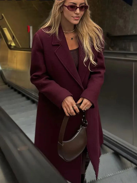 Burgundy Elegance Coat