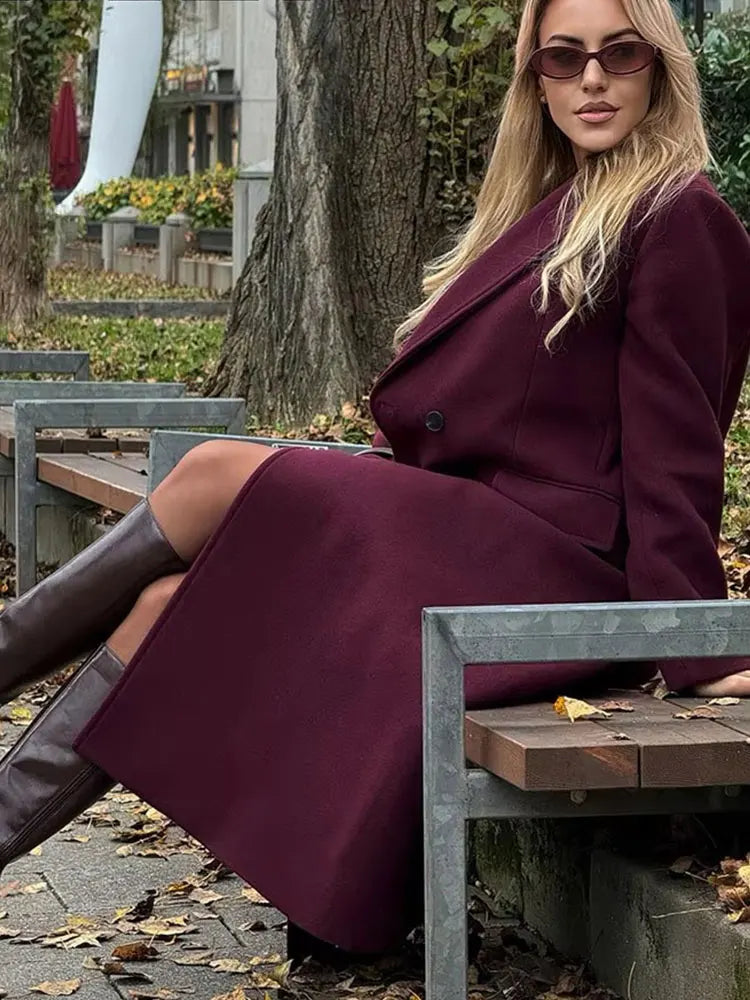 Burgundy Elegance Coat
