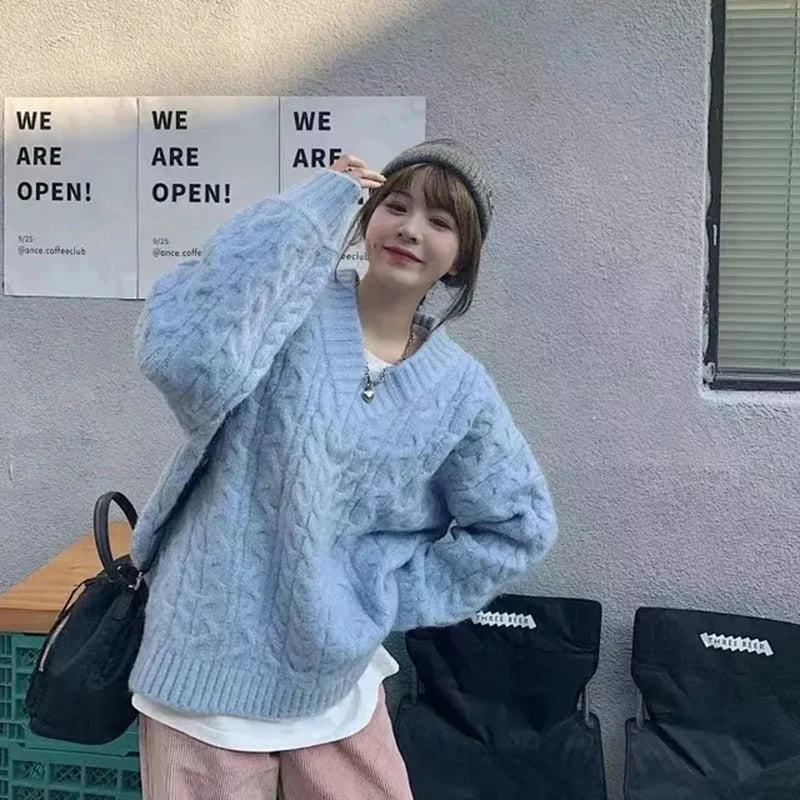 Harajuku V-Neck Sweater