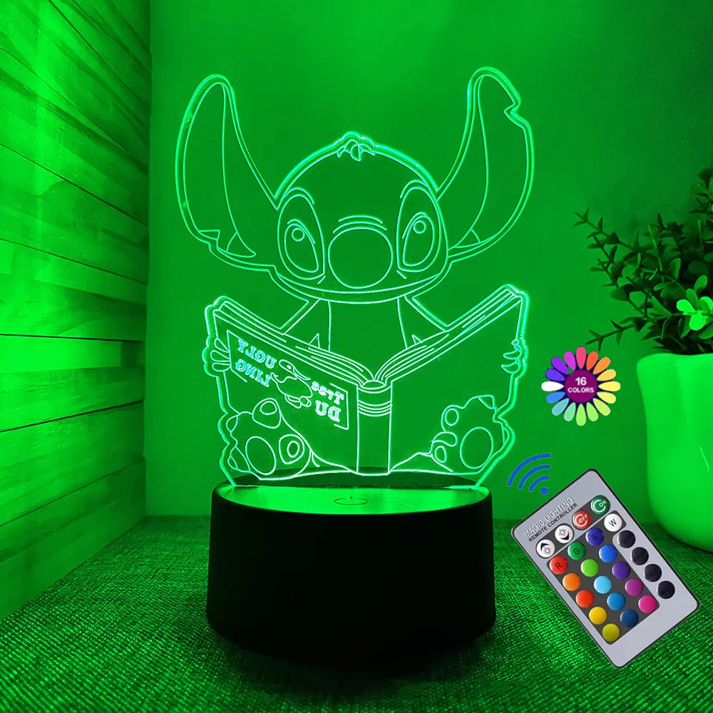 StitchGlow™ – 3D Illusion Lamp with Remote & Smart Touch