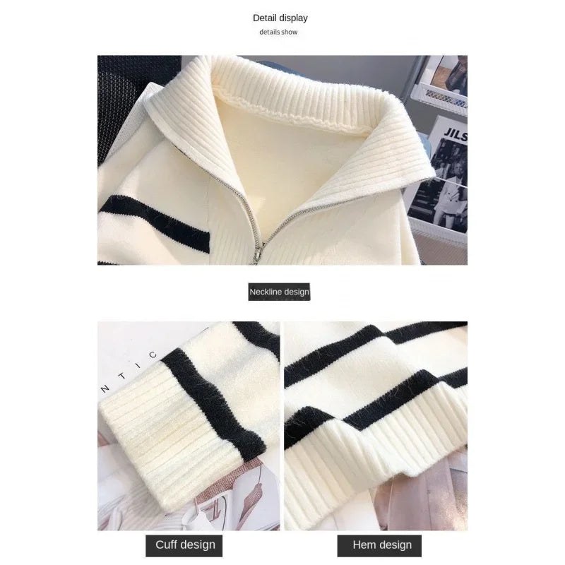 Striped Underlay Sweater