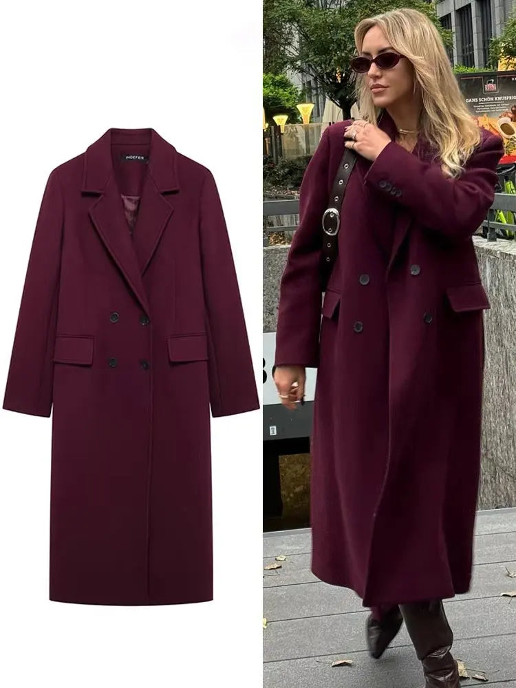 Burgundy Elegance Coat