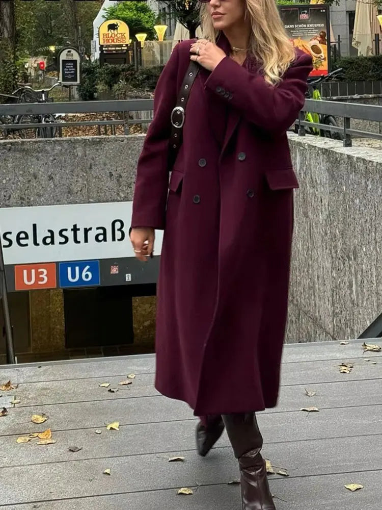 Burgundy Elegance Coat